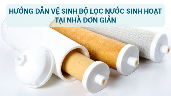 Cần vệ sinh máy lọc nước hoặc bình lọc nước định kỳ