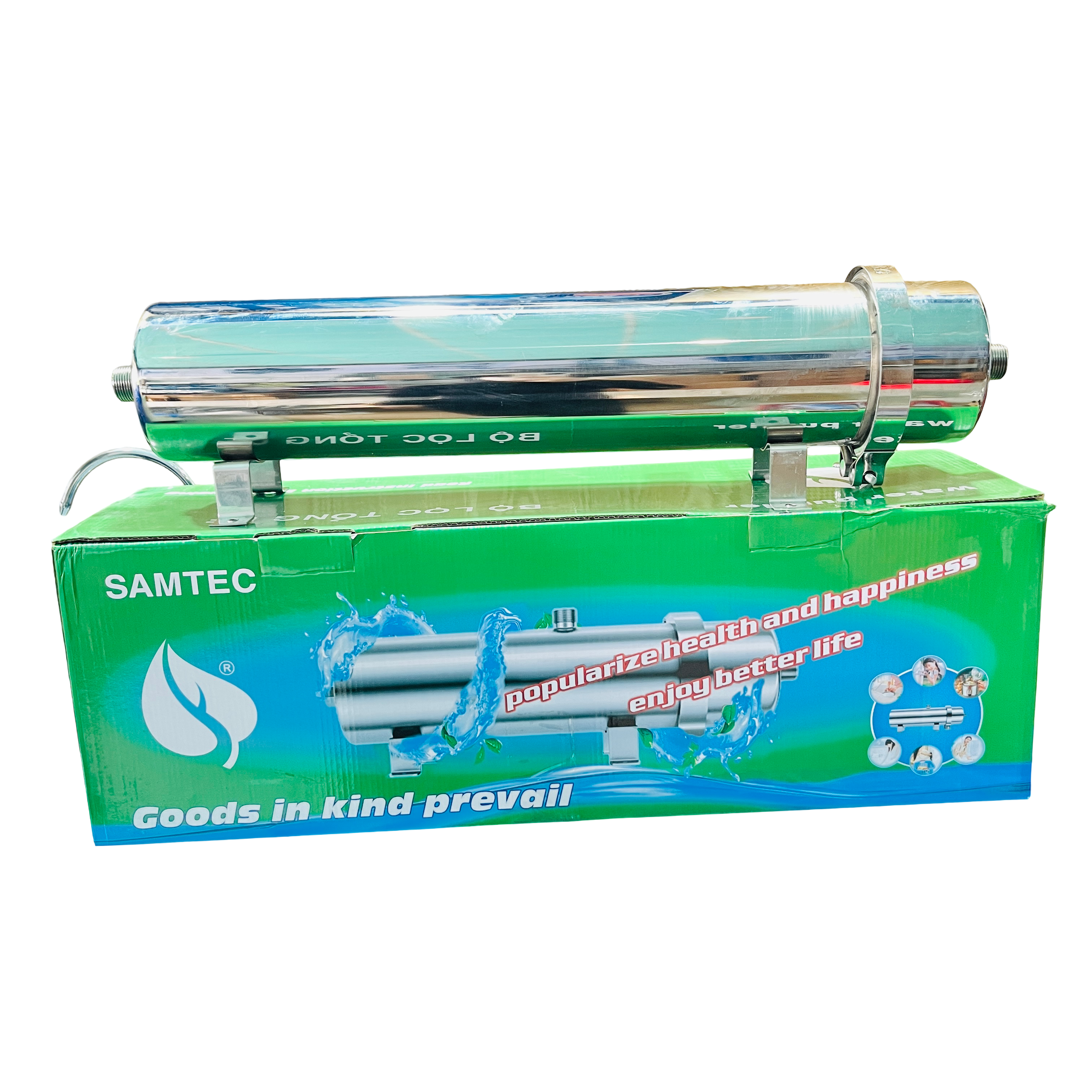 Màng lọc UF sợi PVDF vỏ inox Màng lọc UF sợi PVDF vỏ inox